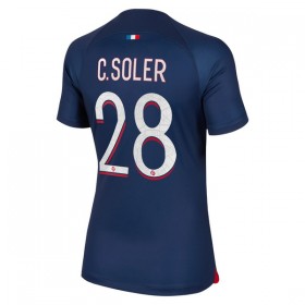 Paris Saint-Germain 2023-24 C. Soler 28 Fotbollströjor Dam Hemma tröja Kortärmad